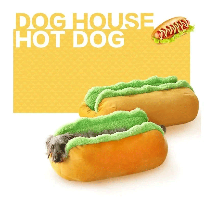 Pet Bed - Hot Dog Style Lounger