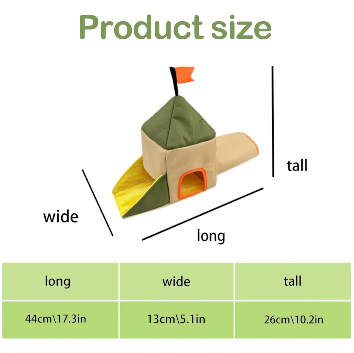 Adorable Castle Pet Tunnel - Ideal for Guinea Pigs and Small Animals