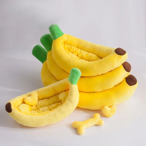 Banana Cat & Dog Nest Bed