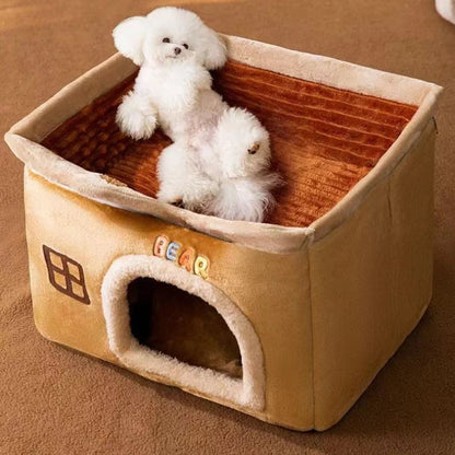 Foldable Cat & Dog House Bed