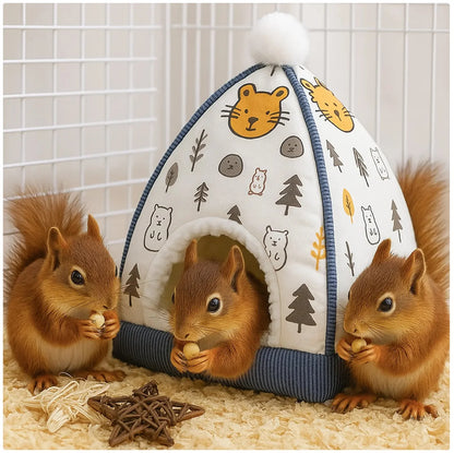 Cute Cartoon - Printed Hamster Cave House
