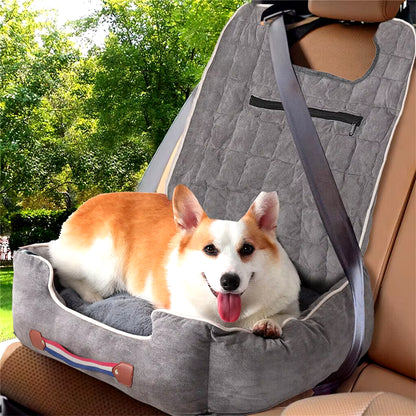 Dog Car Seat with Safety Leash