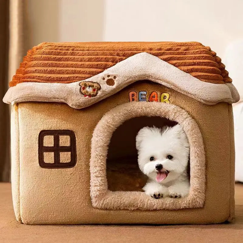 Foldable Cat & Dog House Bed