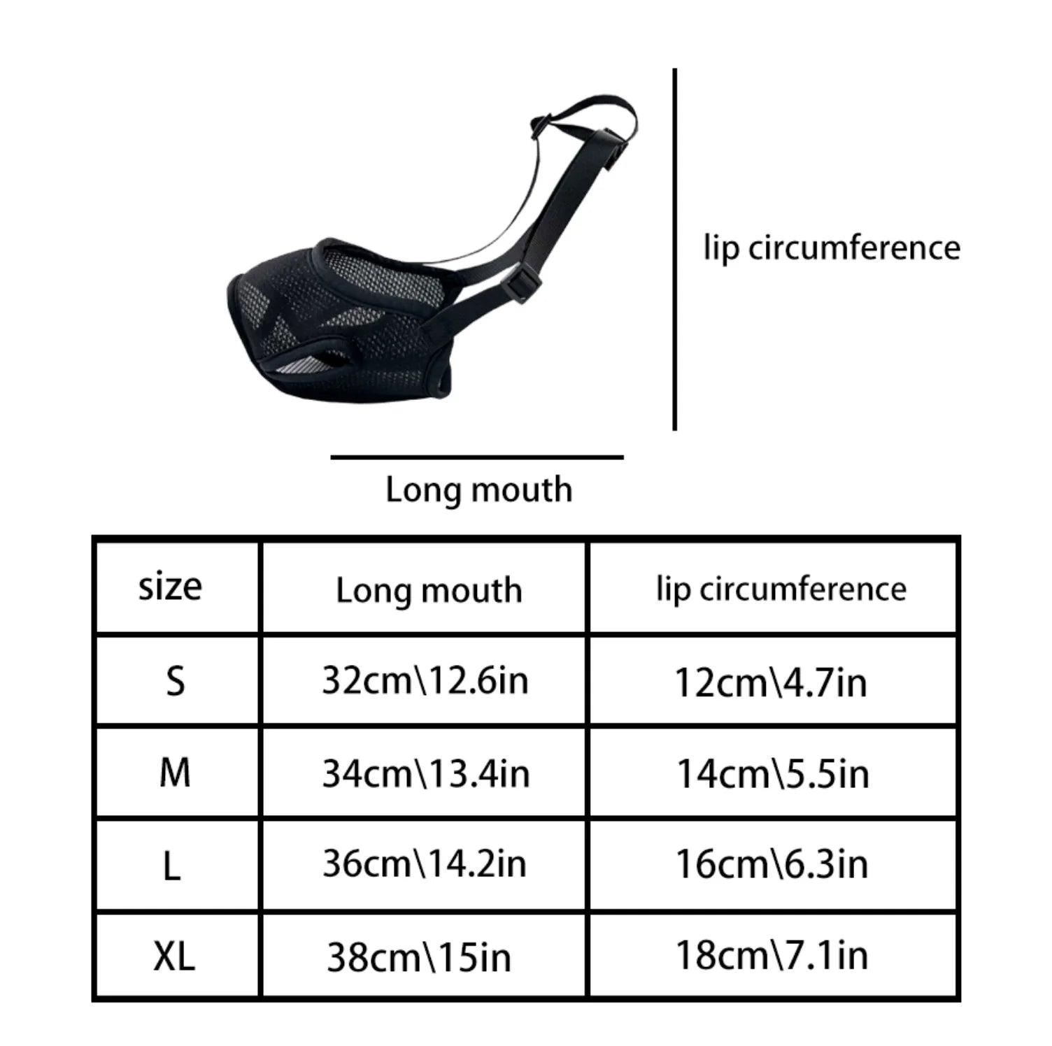 Breathable Mesh Dog Muzzle - Safe Control for Training & Public Outings