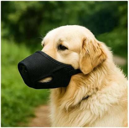 Breathable Mesh Dog Muzzle - Safe Control for Training & Public Outings