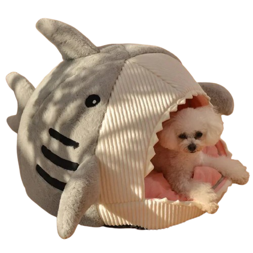Luxury Plush Shark Pet Bed