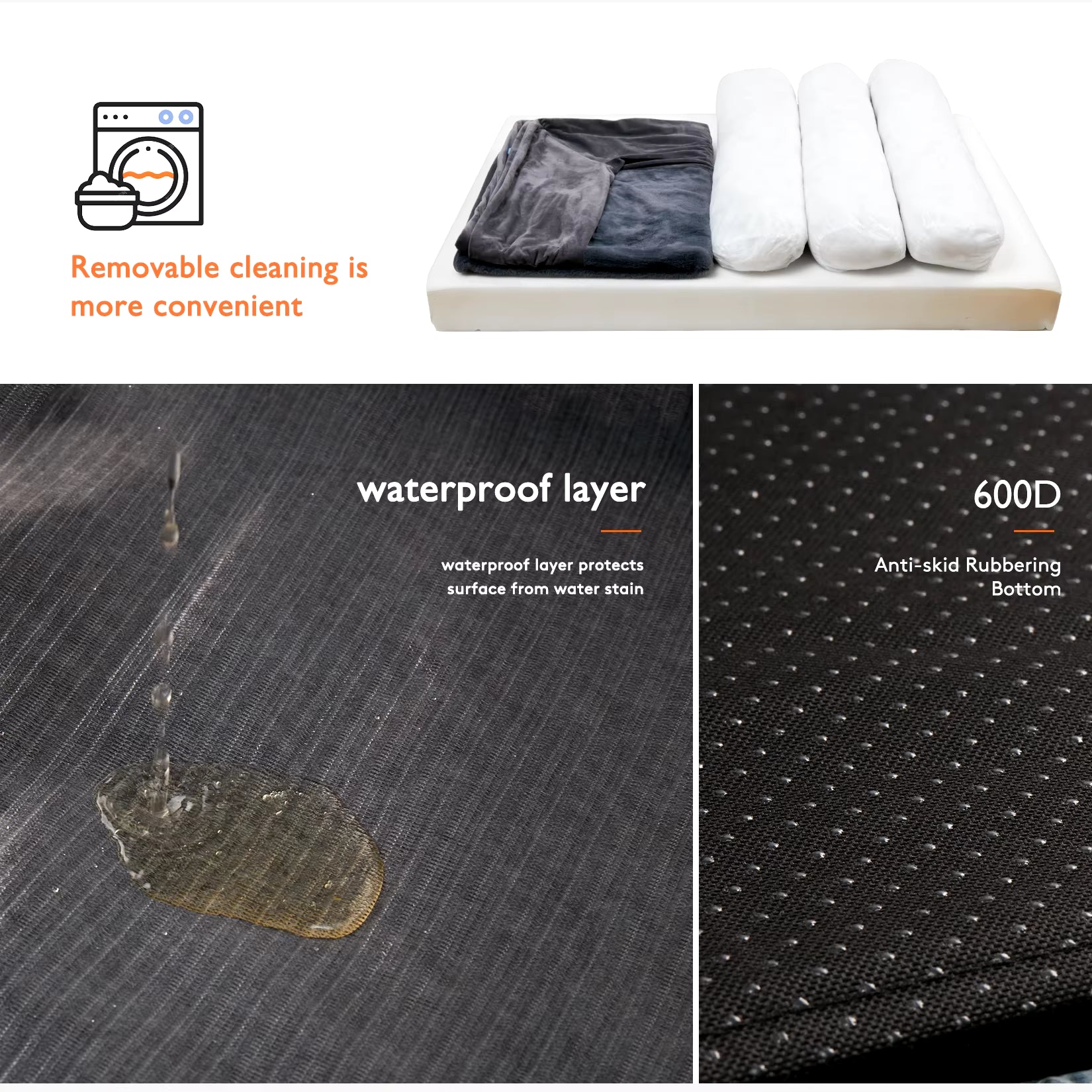 XXL Orthopedic Dog Bed – Washable