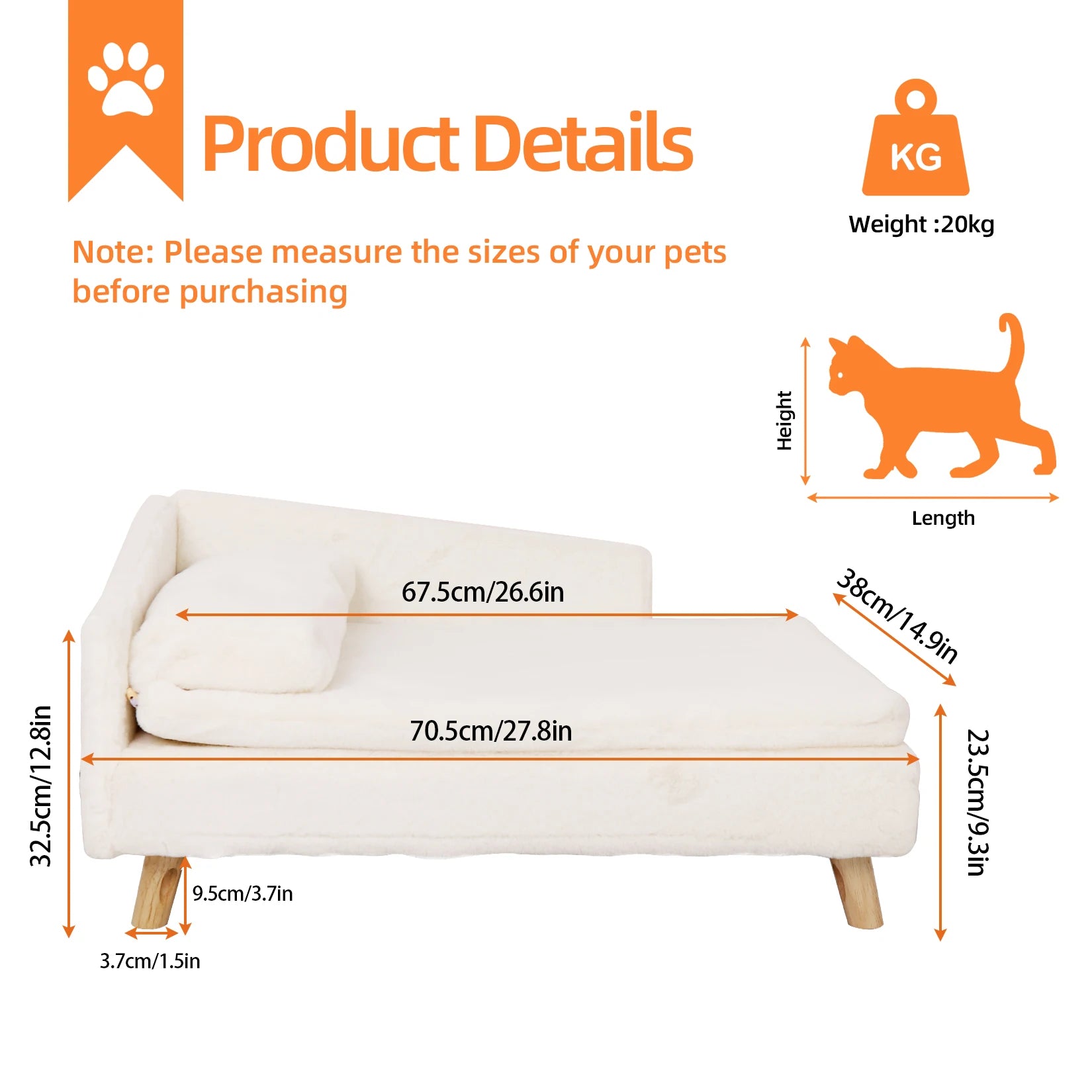 Elevated Dog & Cat Bed – Nordic