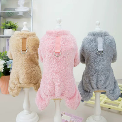 Winter Dog Clothes - Fleece Jumpsuit