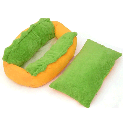 Pet Bed - Hot Dog Style Lounger