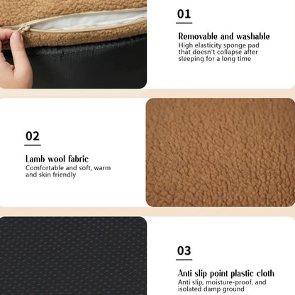 Berber Fleece Dog Bed – Washable