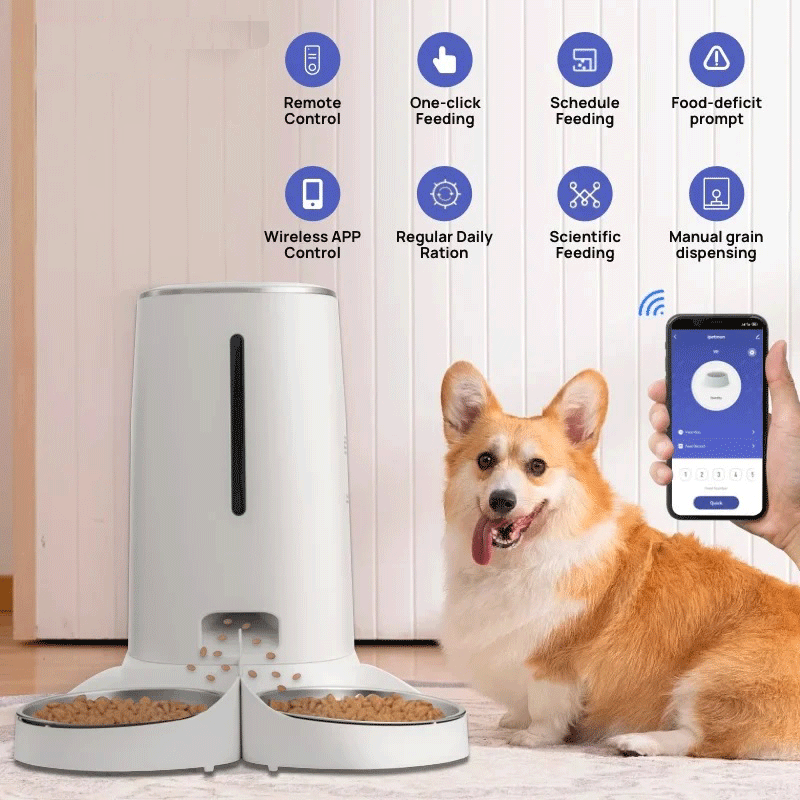 Dual Cat Feeder – WiFi + App Control