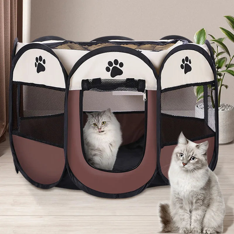 Foldable Cat & Dog Tent Bed
