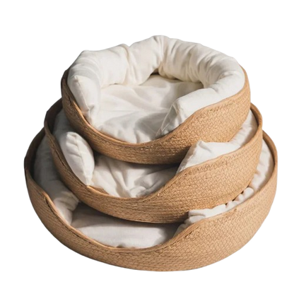 Soft Cat & Dog Bed – Woven Style