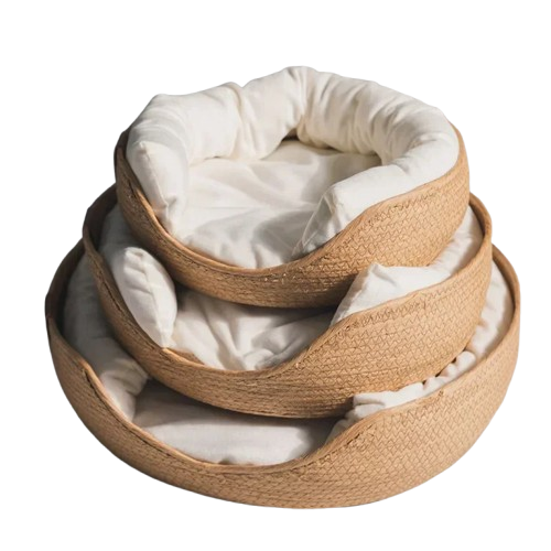 Soft Cat & Dog Bed – Woven Style