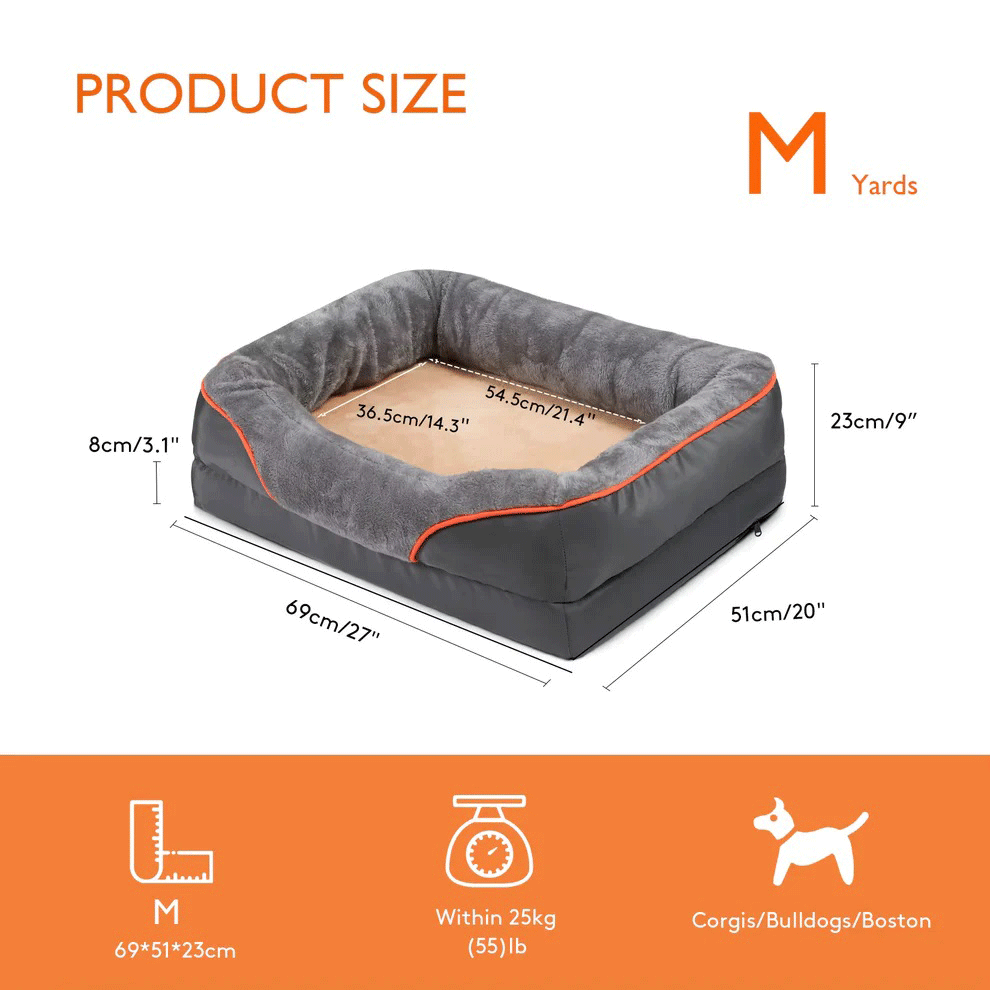 Jumbo Orthopedic Dog Sofa Bed