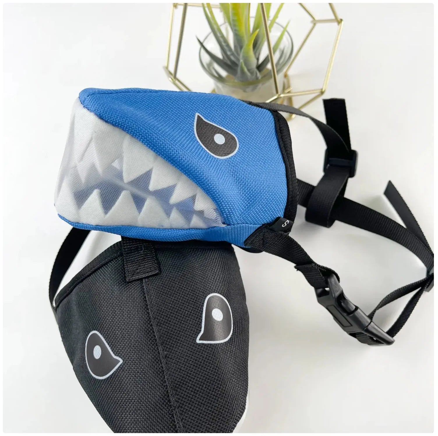 Shark - Style Dog Muzzle: Fun & Functional, Available in 3 Colors & 4 Sizes