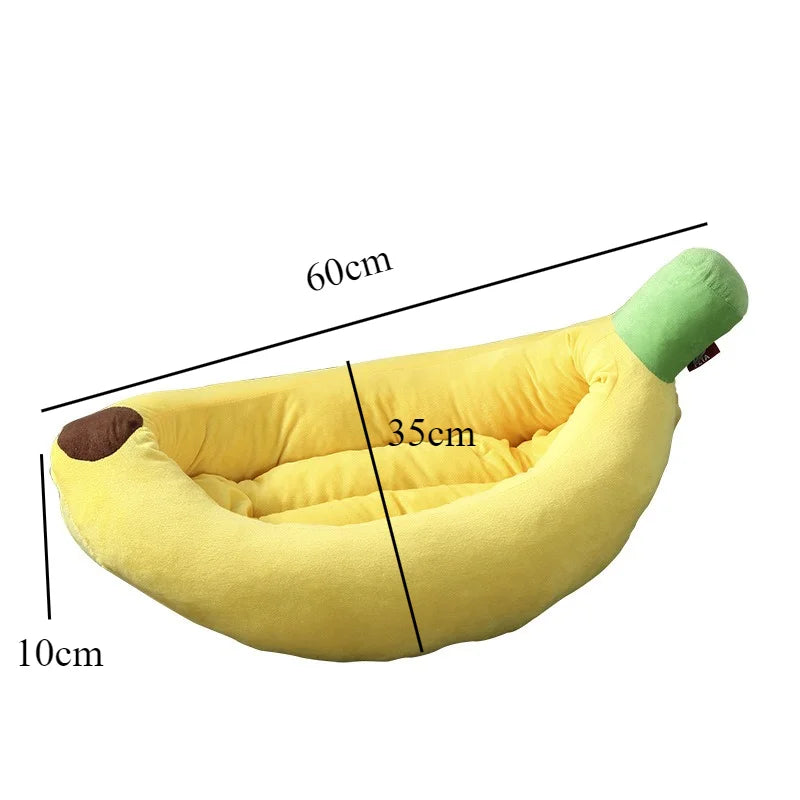 Banana Cat & Dog Nest Bed