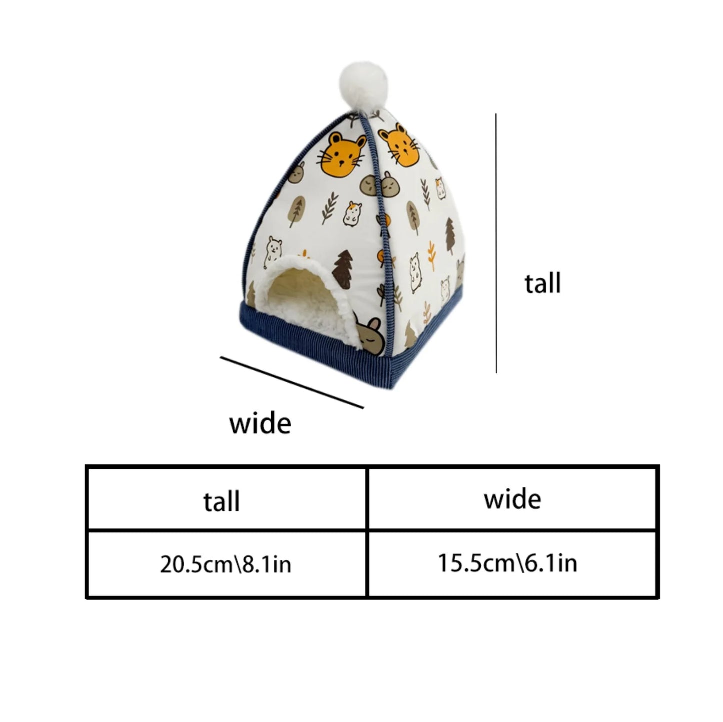 Cute Cartoon - Printed Hamster Cave House