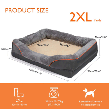 Jumbo Orthopedic Dog Sofa Bed