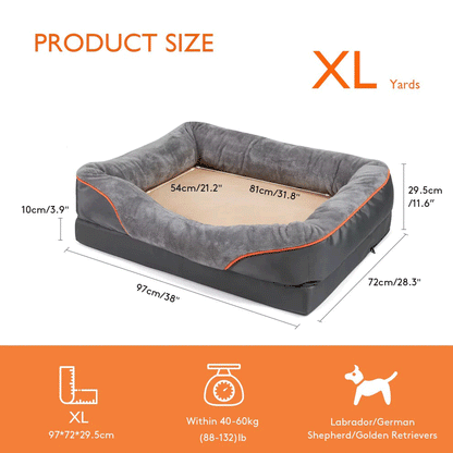 Jumbo Orthopedic Dog Sofa Bed