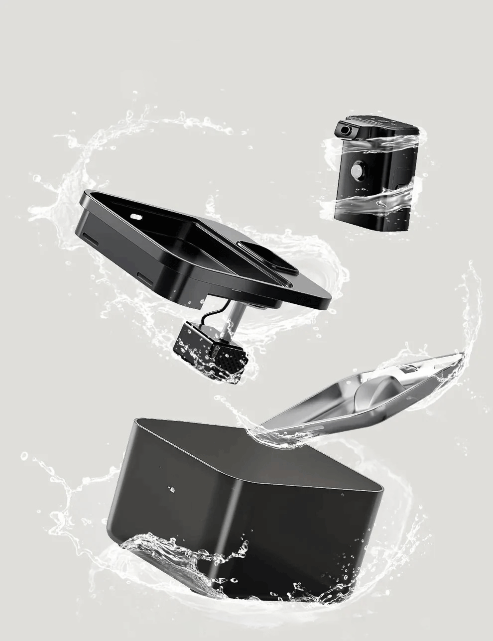 Wireless Stainless Cat Water Bowl