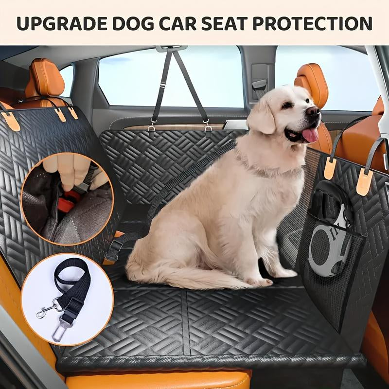 Back Seat Extender for Dogs,Holds 420Lbs,Waterproof Dog Car Seat Cover for Back Seat with Hard Bottom,2025 Upgraded Material Dog Hammock for Car,Easy to Use and Clean Protector