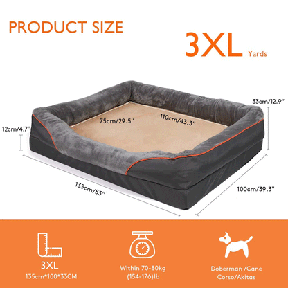 Jumbo Orthopedic Dog Sofa Bed