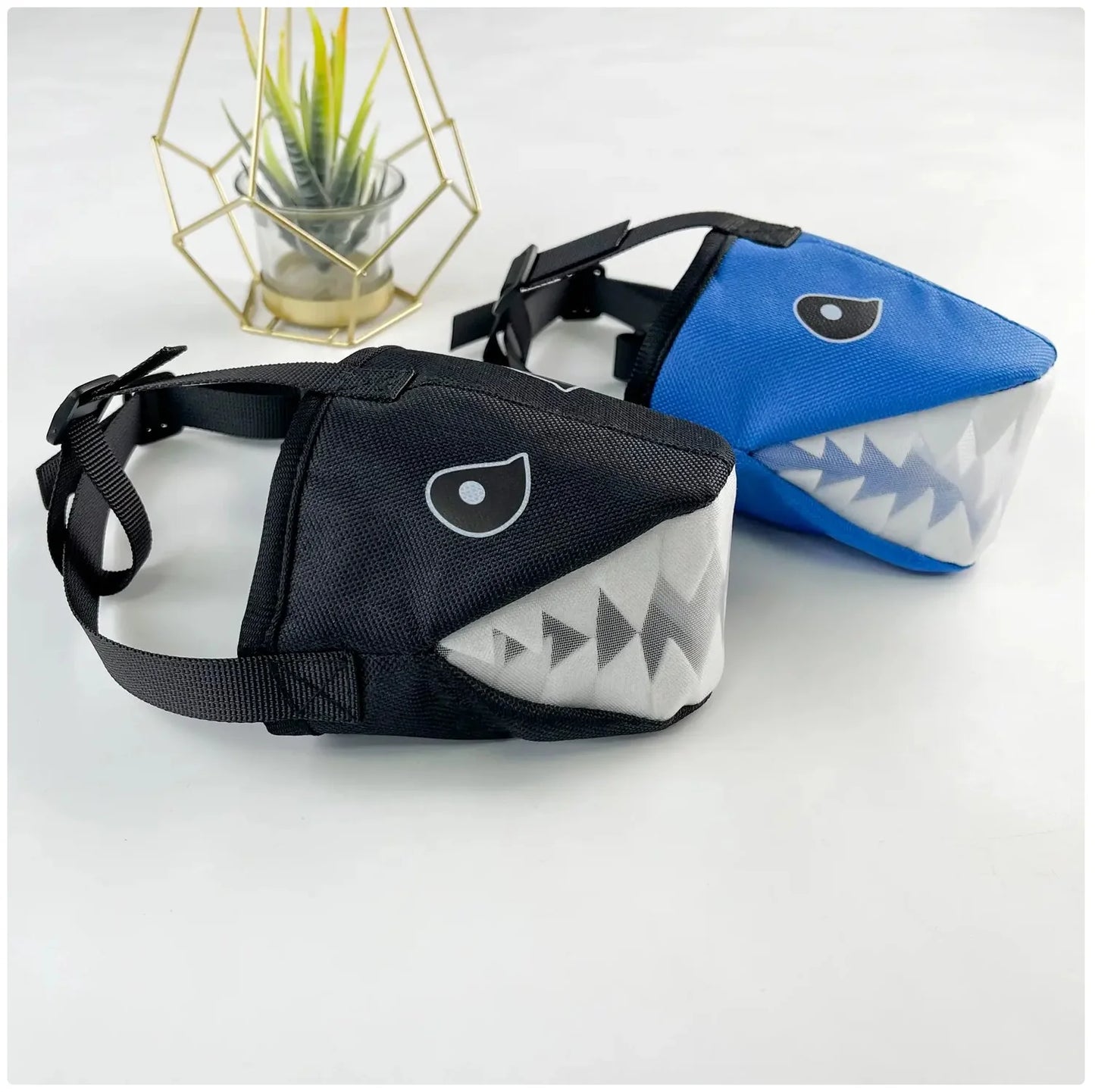 Shark - Style Dog Muzzle: Fun & Functional, Available in 3 Colors & 4 Sizes