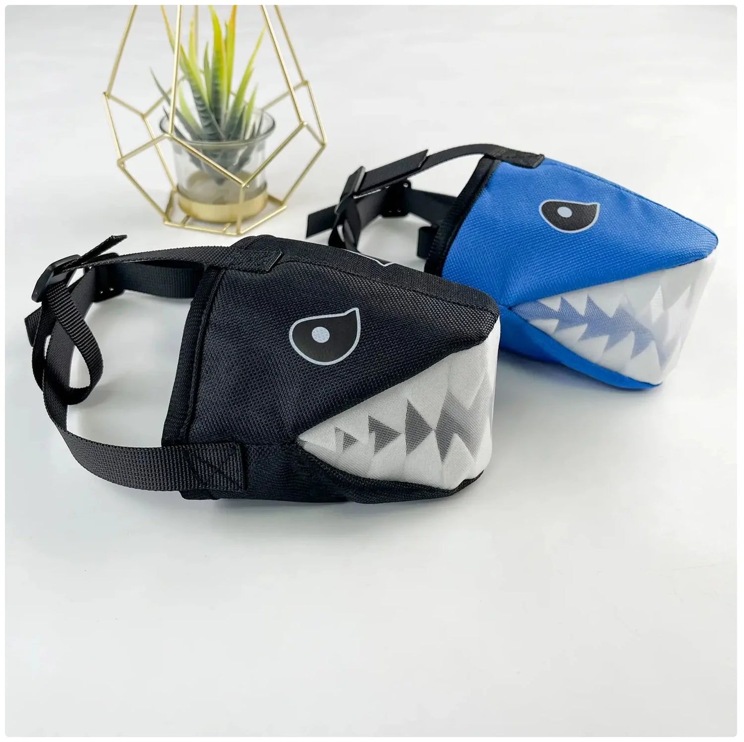 Shark - Style Dog Muzzle: Fun & Functional, Available in 3 Colors & 4 Sizes