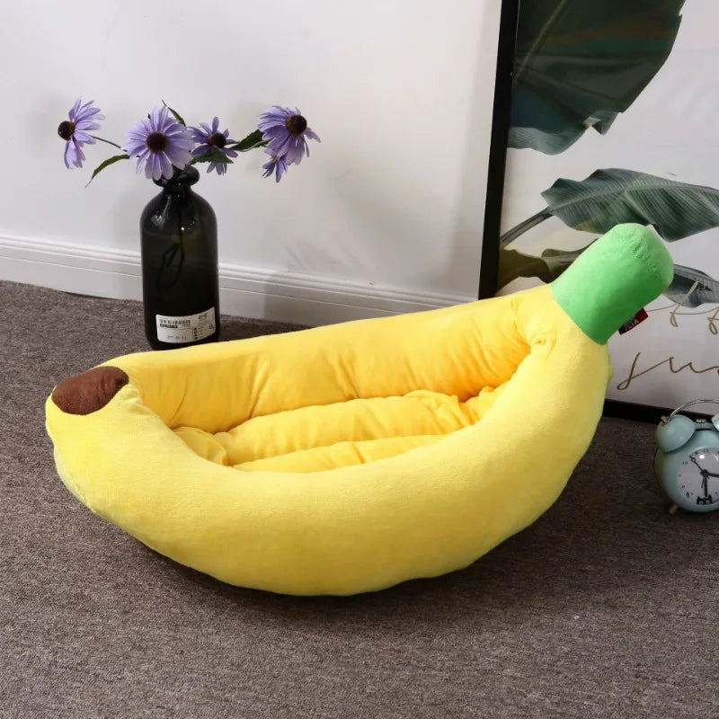 Banana Cat & Dog Nest Bed